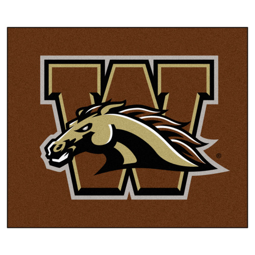 Western Michigan University - Western Michigan Broncos Tailgater Mat "W & Bronco" Logo Brown