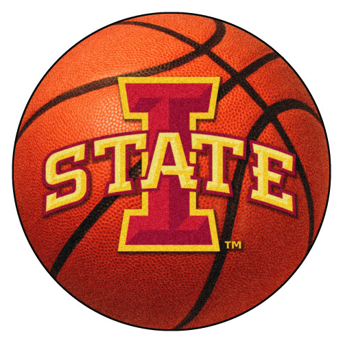 Iowa State University - Iowa State Cyclones Basketball Mat I STATE Primary Logo Orange