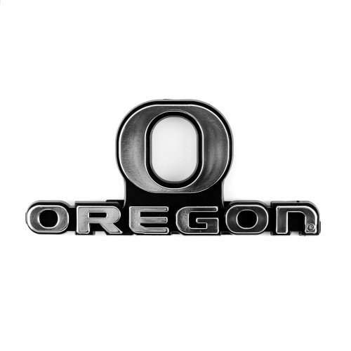 University of Oregon - Oregon Ducks Molded Chrome Emblem O Primary Logo and Wordmark Chrome