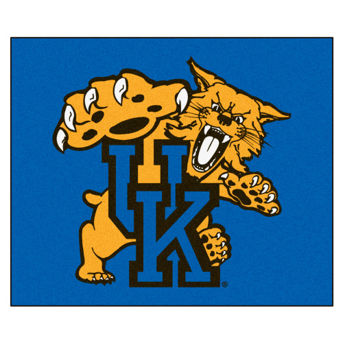 University of Kentucky - Kentucky Wildcats Tailgater Mat "UK & Wildcat" Logo Blue