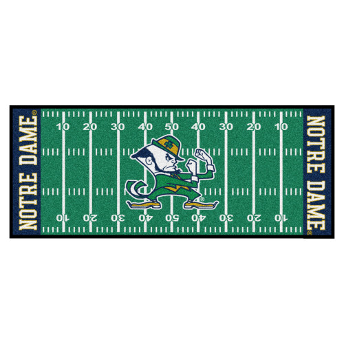 Notre Dame - Notre Dame Fighting Irish Football Field Runner Leprechaun Alternate Logo Green