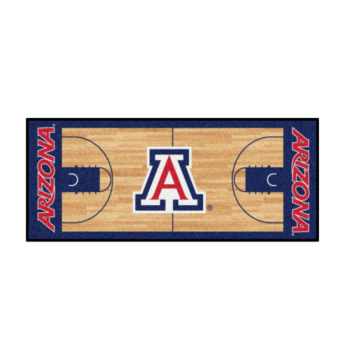 University of Arizona - Arizona Wildcats NCAA Basketball Runner Block A Primary Logo Red