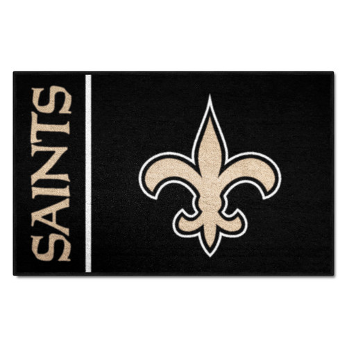 New Orleans Saints Starter - Uniform Fleur-de-lis Primary Logo and Wordmark Black