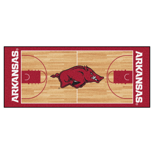 University of Arkansas - Arkansas Razorbacks NCAA Basketball Runner Razorback Primary Logo Cardinal