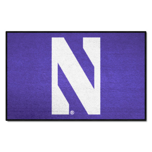 Northwestern University - Northwestern Wildcats Starter Mat "N" Logo Purple