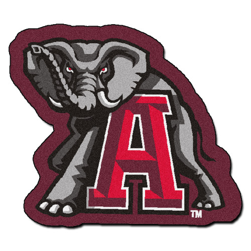 University of Alabama - Alabama Crimson Tide Mascot Mat A Primary Logo Red