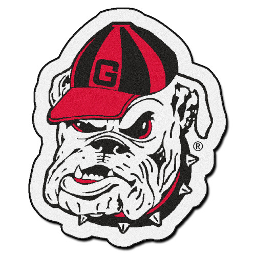 University of Georgia - Georgia Bulldogs Mascot Mat "Bulldog" Logo Black