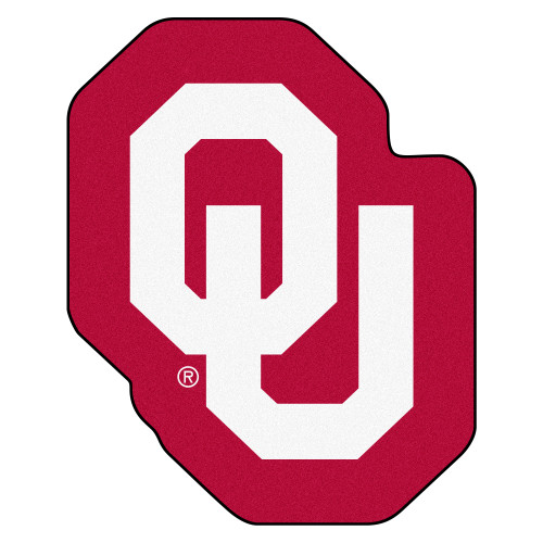 University of Oklahoma - Oklahoma Sooners Mascot Mat OU Primary Logo Crimson