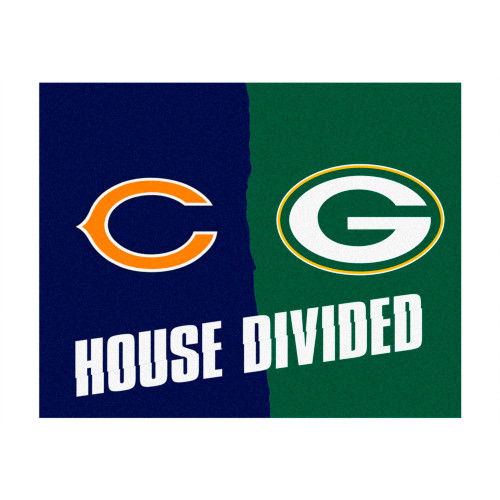NFL House Divided - Bears / Packers House Divided Mat House Divided Multi