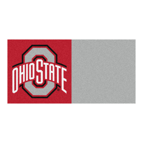 Ohio State University - Ohio State Buckeyes Team Carpet Tiles Ohio State Primary Logo Red