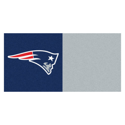 New England Patriots Team Carpet Tiles Patriot Head Primary Logo Navy