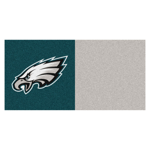 Philadelphia Eagles Team Carpet Tiles Eagle Head Primary Logo Green