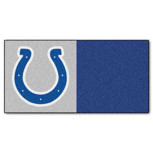 Indianapolis Colts Team Carpet Tiles Horseshoe Primary Logo Blue