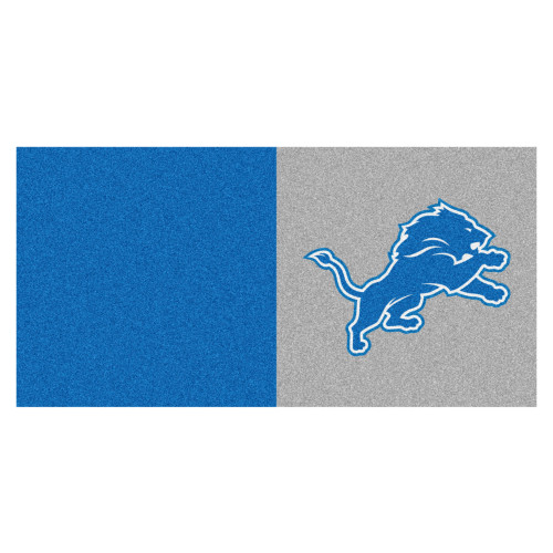 Detroit Lions Team Carpet Tiles Lion Primary Logo Blue