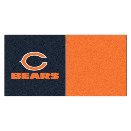 Chicago Bears Team Carpet Tiles "C" Logo Navy