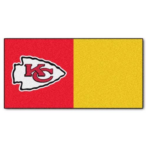 Kansas City Chiefs Team Carpet Tiles KC Arrow Primary Logo Red