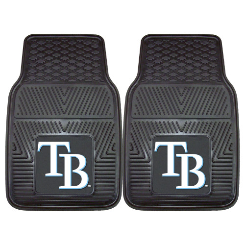 MLB - Tampa Bay Rays 2-pc Vinyl Car Mat Set 17"x27"