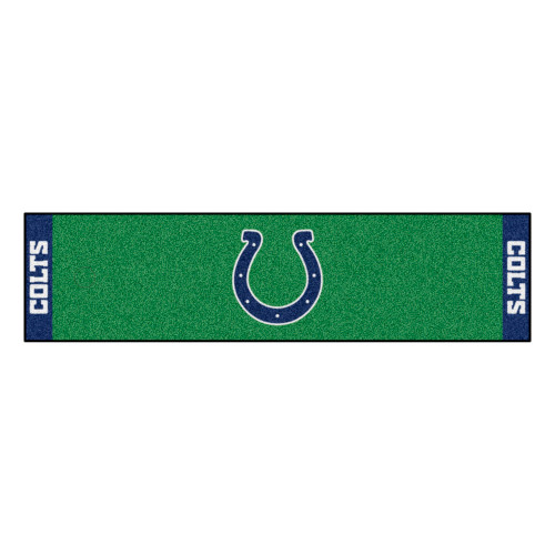 Indianapolis Colts Putting Green Mat Colts Primary Logo & Wordmark Green