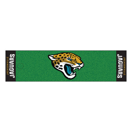 Jacksonville Jaguars Putting Green Mat Jaguar Head Primary Logo Green