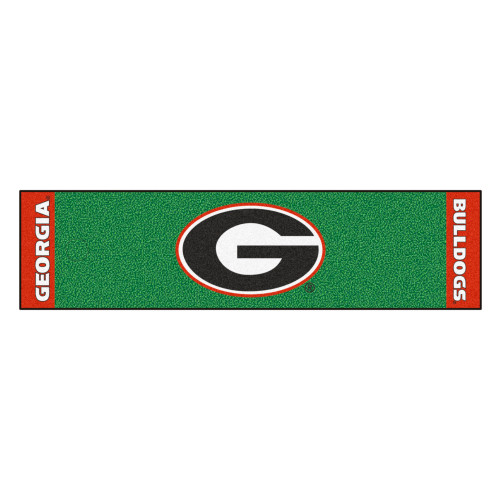 University of Georgia - Georgia Bulldogs Putting Green Mat G Primary Logo Green