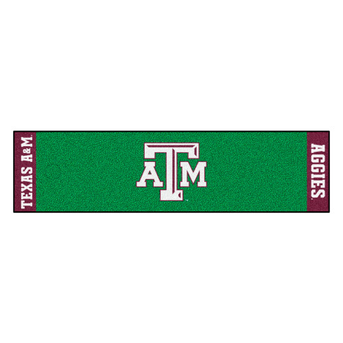 Texas A&M University - Texas A&M Aggies Putting Green Mat TAM Primary Logo Green