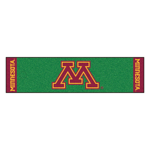 University of Minnesota - Minnesota Golden Gophers Putting Green Mat Block M Primary Logo Green