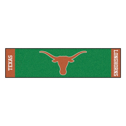 University of Texas - Texas Longhorns Putting Green Mat Longhorn Primary Logo Green