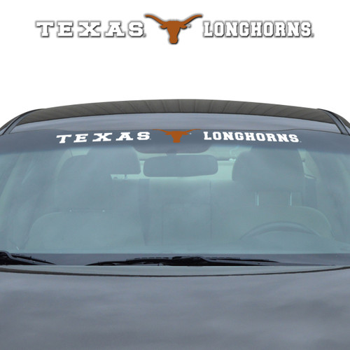 Texas Longhorns Windshield Decal Primary Logo and Team Wordmark