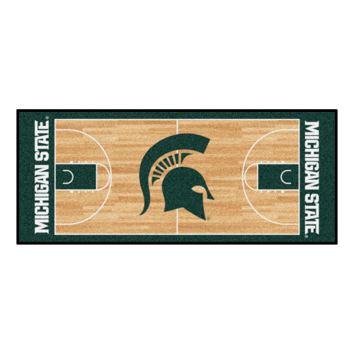 Michigan State University - Michigan State Spartans NCAA Basketball Runner Spartan Primary Logo Green