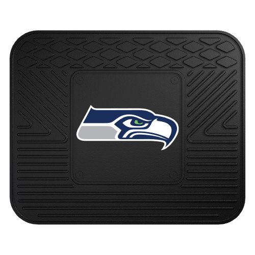 Seattle Seahawks Utility Mat Seahawk Primary Logo Black