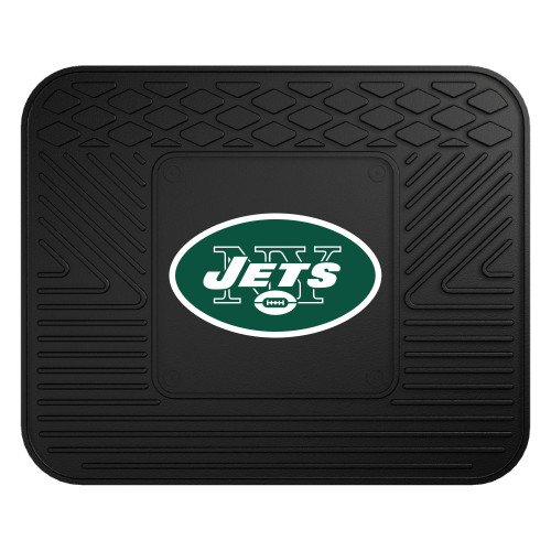 New York Jets Utility Mat Oval Jets Primary Logo Black