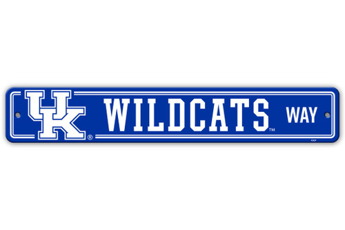 Kentucky Wildcats Sign 4x24 Plastic Street Sign