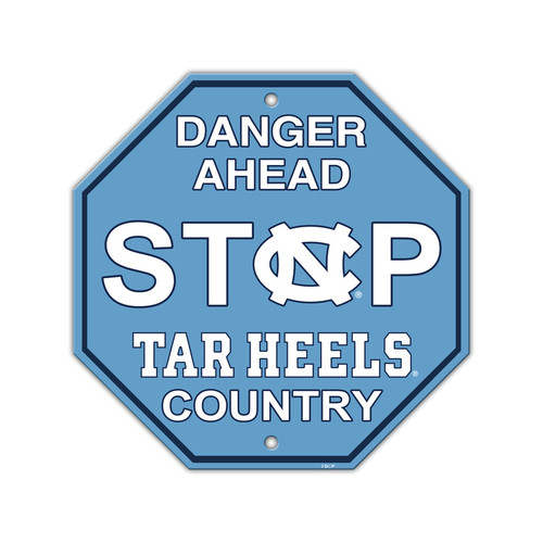 North Carolina Tar Heels Sign 12x12 Plastic Stop Sign