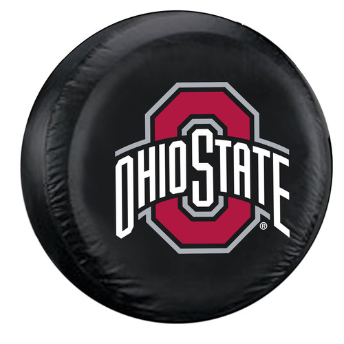 Ohio State Buckeyes Tire Cover Large Size Black