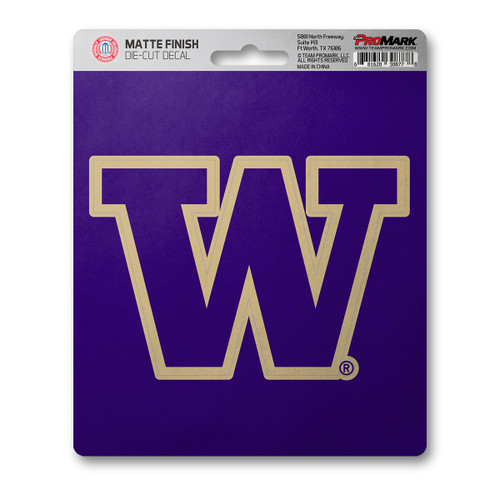 Washington Huskies Matte Decal "W" Logo