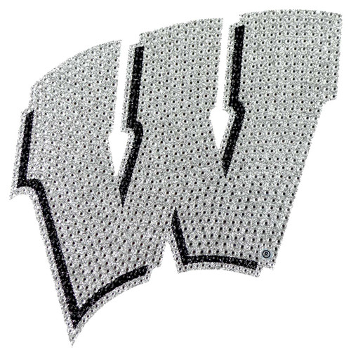 Wisconsin Badgers Bling Decal "W" Logo