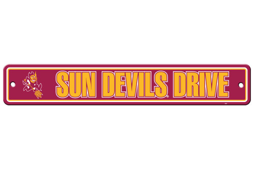 Arizona State Sun Devils Sign 4x24 Plastic Street Sign