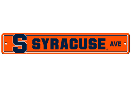 Syracuse Orange Sign 4x24 Plastic Street Sign