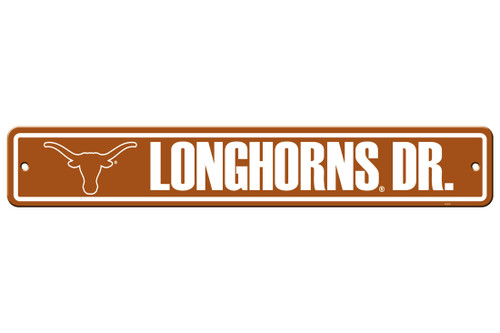 Texas Longhorns Sign 4x24 Plastic Street Sign