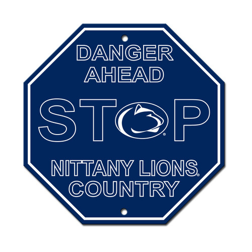 Penn State Nittany Lions Sign 12x12 Plastic Stop Sign