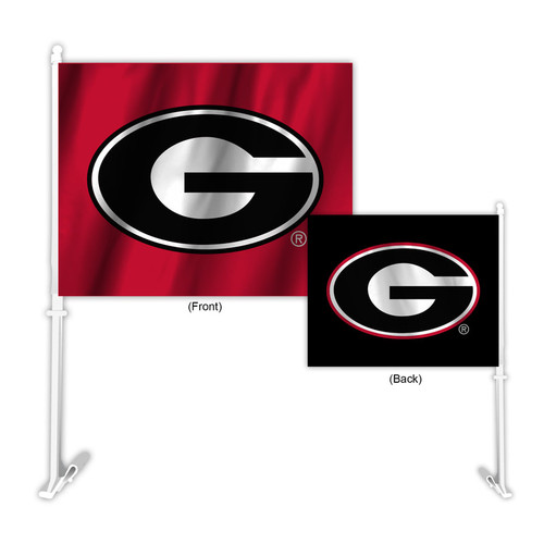 Georgia Bulldogs Flag Car Style Home-Away Design