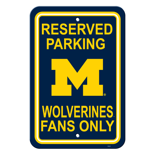 Michigan Wolverines  Plastic Fan Zone Parking