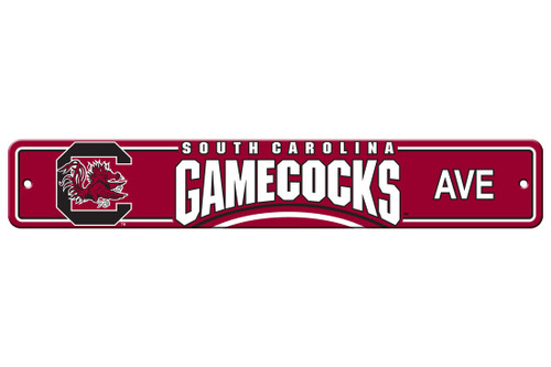 South Carolina Gamecocks Sign 4x24 Plastic Street Sign