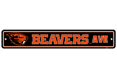 Oregon State Beavers Sign 4x24 Plastic Street Sign