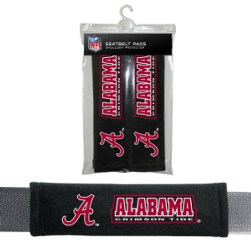 Alabama Crimson Tide Seat Belt Pads Velour