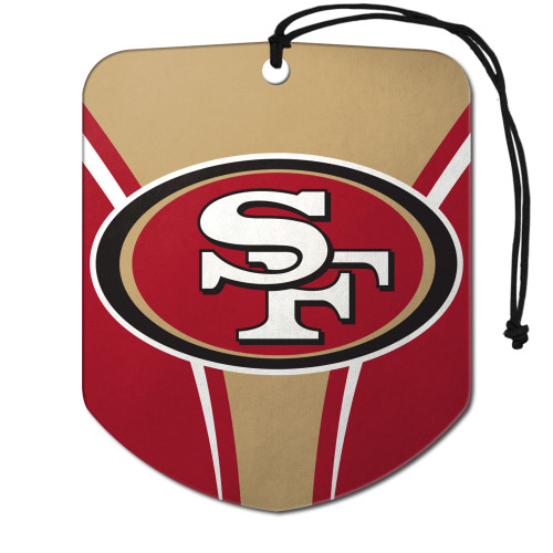 San Francisco 49ers Air Freshener 2-pk 49ers Primary Logo Red & Gold