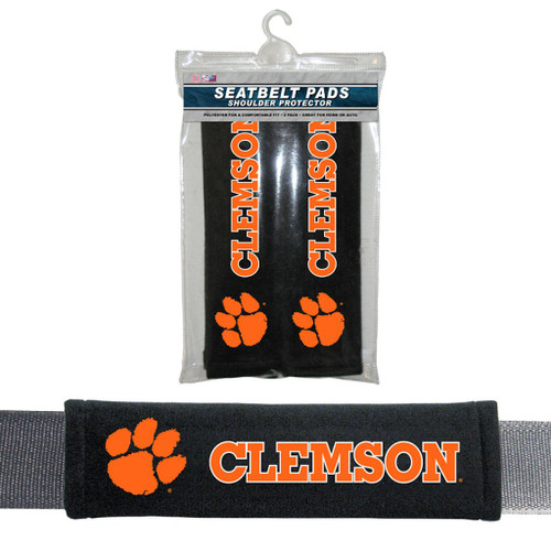 Clemson Tigers Seat Belt Pads Velour