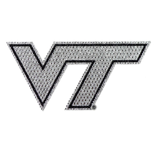 Virginia Tech Hokies Bling Decal "VT" Logo
