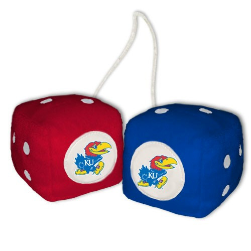 Kansas Jayhawks Fuzzy Dice