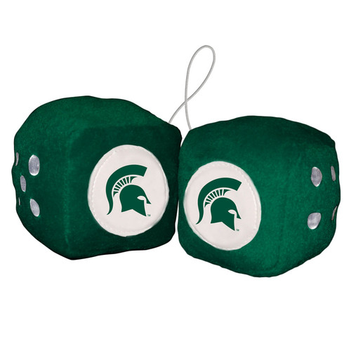 Michigan State Spartans Fuzzy Dice